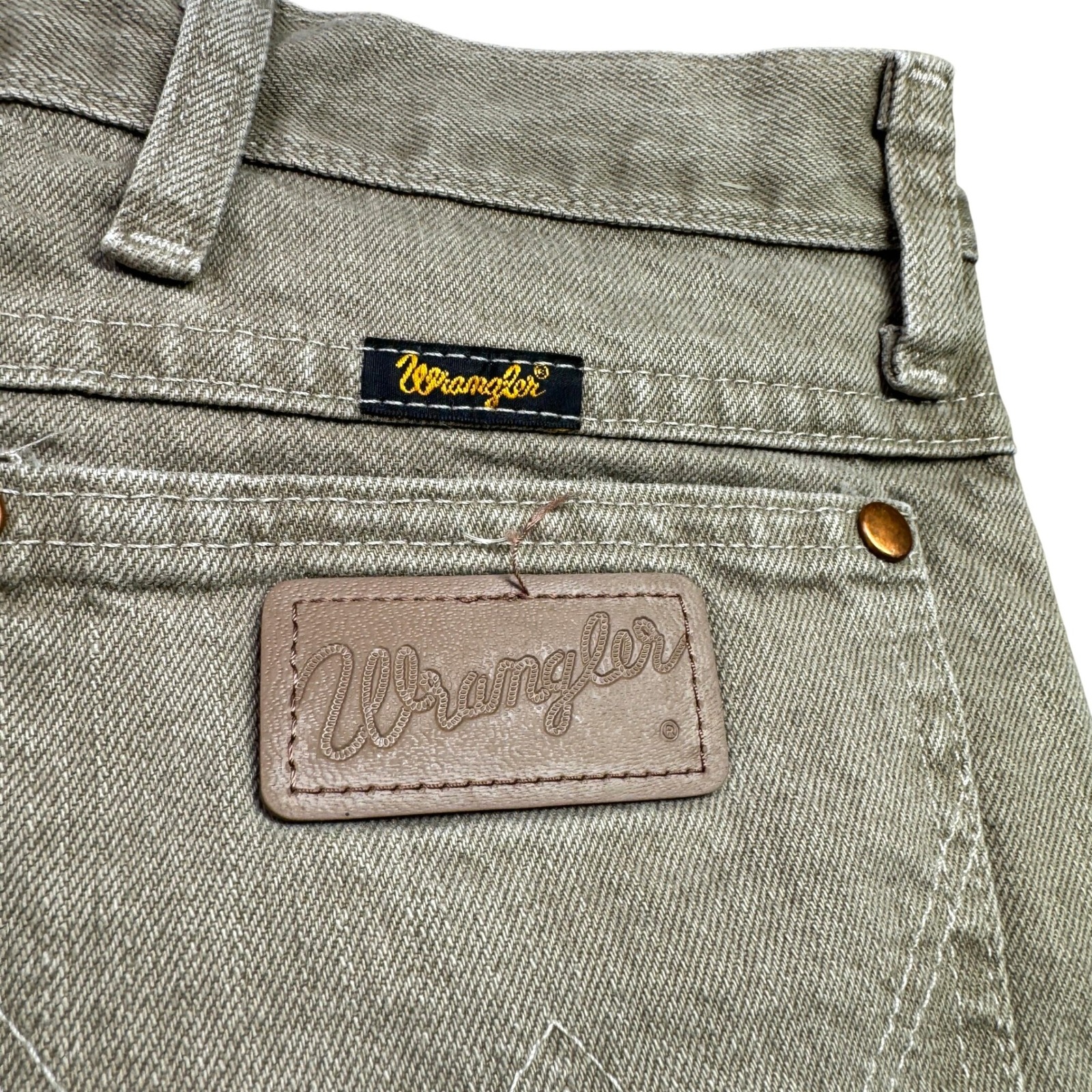 Wrangler Cowboy Cut Pant Men 38x32 Tan 0936trd Slim Fit Original Denim Jeans